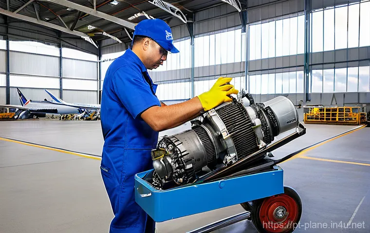 항공정비사 연봉 협상 실패 사례 - **Prompt 1: Expert Aircraft Technician in Action**
    A highly skilled and focused aircraft technic...