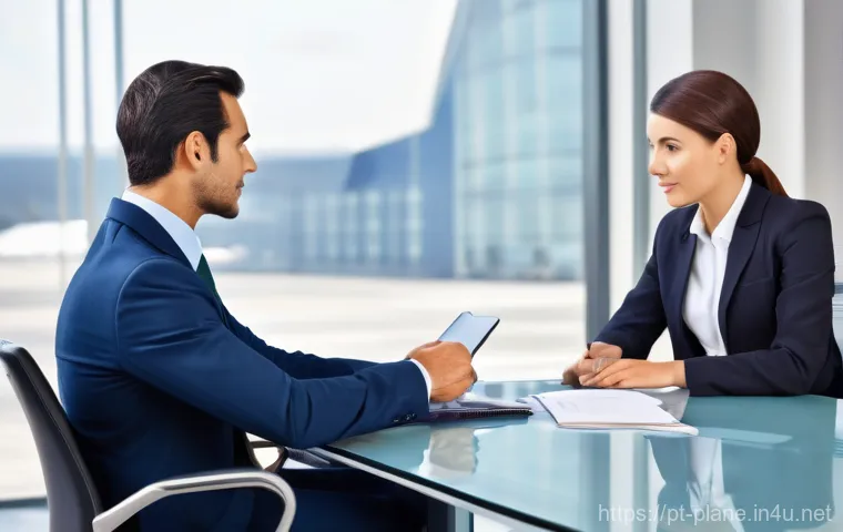 항공정비사 연봉 협상 실패 사례 - **Prompt 2: Aviation Professionals Networking and Learning**
    A dynamic scene depicting a diverse...