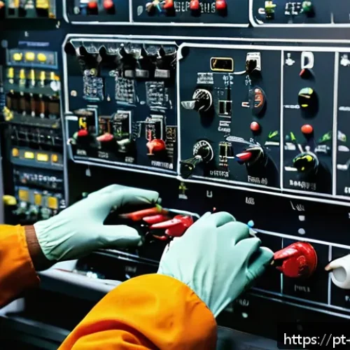 Home 30 항공정비사가 알아야 할 전기기초 - A detailed and realistic close-up of an aircraft electrical maintenance technician’s workstation, sh...