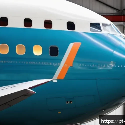 Home 17 항공정비사의 장비 점검 체크리스트 - A detailed close-up of an aircraft technician inspecting the external surfaces of a commercial airpl...